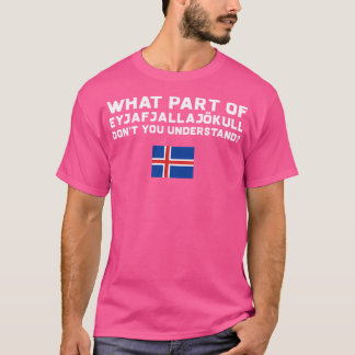 Camiseta Funny Volcano Islândia