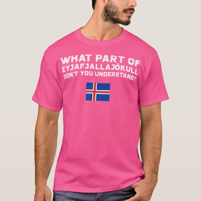 Camiseta Funny Volcano Islândia (Frente)