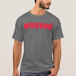 Camiseta Funny Wasted Gaming Inspired wasted Novelty