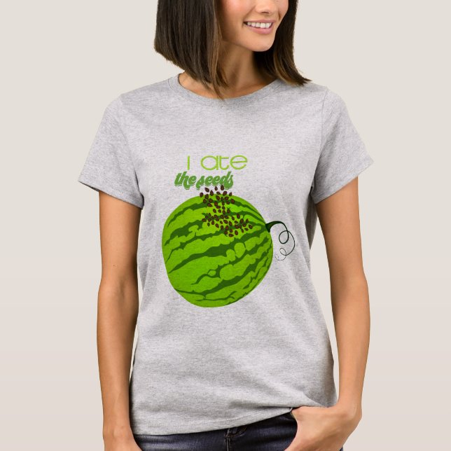 Camiseta Funny Watermelon - Eu Comi As Sementes (Frente)