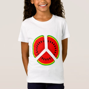 Camiseta Funny Watermelon Peace Bright Colors