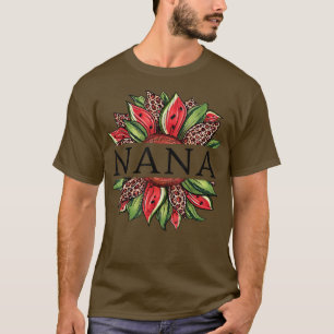 Camiseta Funny Watermelon Sunflower Nana National Watermelo