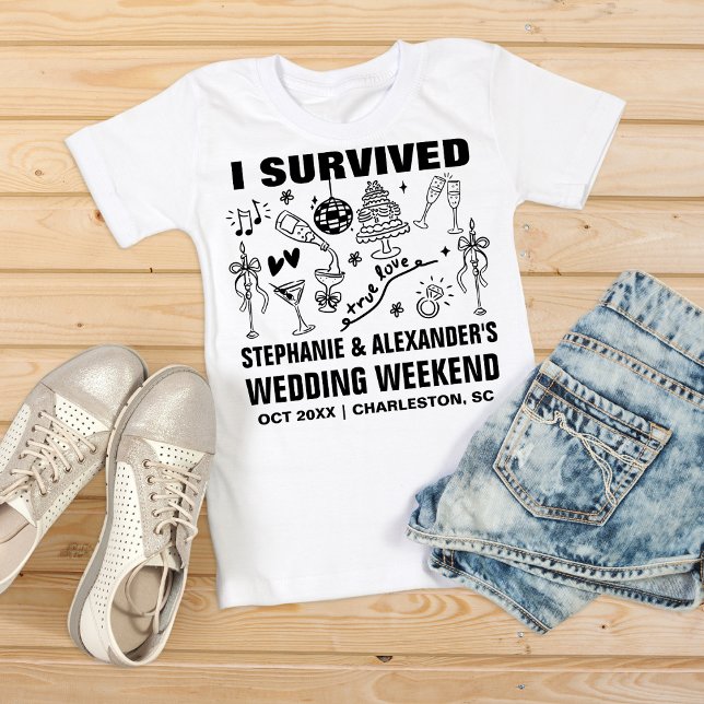 Camiseta Funny Wedding Merch Custom Wedding Favor Keepsake (Criador carregado)