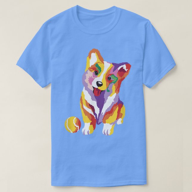 Camiseta Funny Welsh Corgi Pembroke Cão Cachorro Cachorro C (Frente do Design)