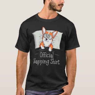 Camiseta Funny Welsh Corgi Power Napper Cachorro Sobrevoand