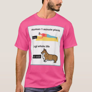 Camiseta Funny Welsh Corgi Proprietário Bobo Yoga Piada Pla