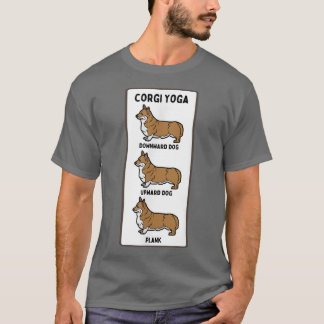Camiseta Funny Welsh Corgi Yoga Bobo Pet Owner Plank