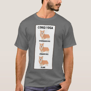 Camiseta Funny Welsh Corgi Yoga Bobo Pet Owner Plank