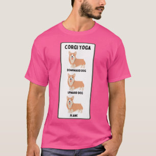 Camiseta Funny Welsh Corgi Yoga Bobo Pet Owner Plank
