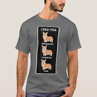 Camiseta Funny Welsh Corgi Yoga Bobo Pet Owner Plank