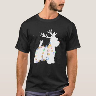 Camiseta Funny West Highland White Terrier Dog Tree Christm