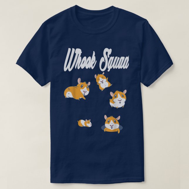 Camiseta Funny Wheek Squad-Guinea Pig334 (Frente do Design)