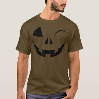Camiseta funny Wink Face Pumpkin Jack O Lantern Costume Hal