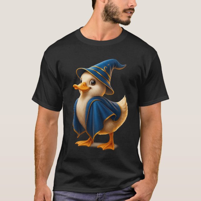 Camiseta Funny Wizard Duck T-Shirt (Frente)