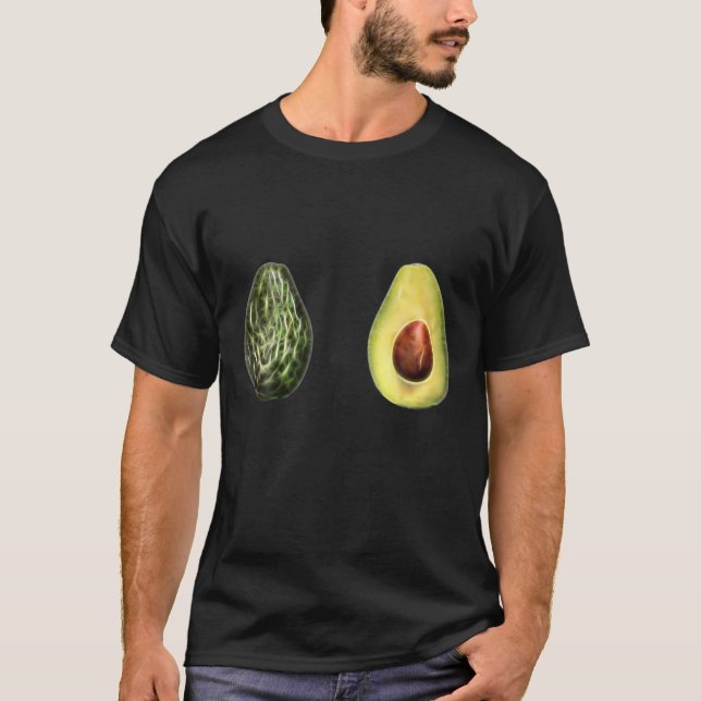 Camiseta Funny Woman's Two Avocado Fruits Healthy Food Vega (Frente)