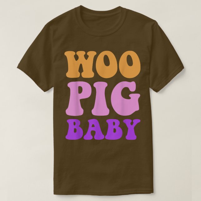 Camiseta Funny Woo Pig Baby Apparel  (Frente do Design)