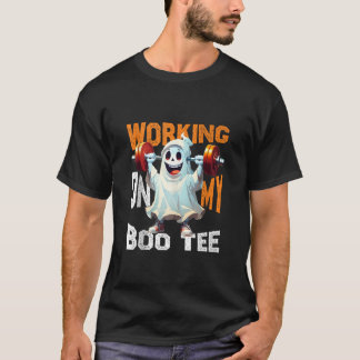 Camiseta Funny Workout Weightlifting Working on My Boo Tee 