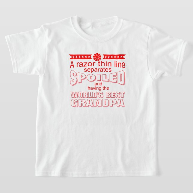 Camiseta funny world's greatest spoiler grandpa (Postura )