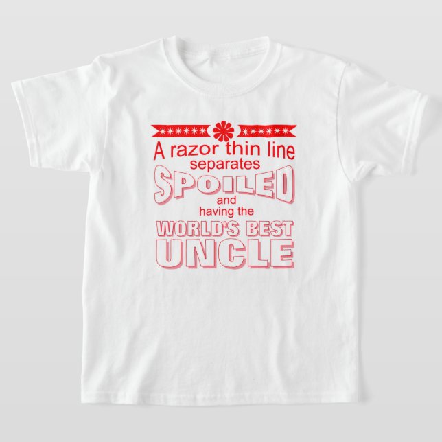 Camiseta funny world's greatest uncle (Postura )