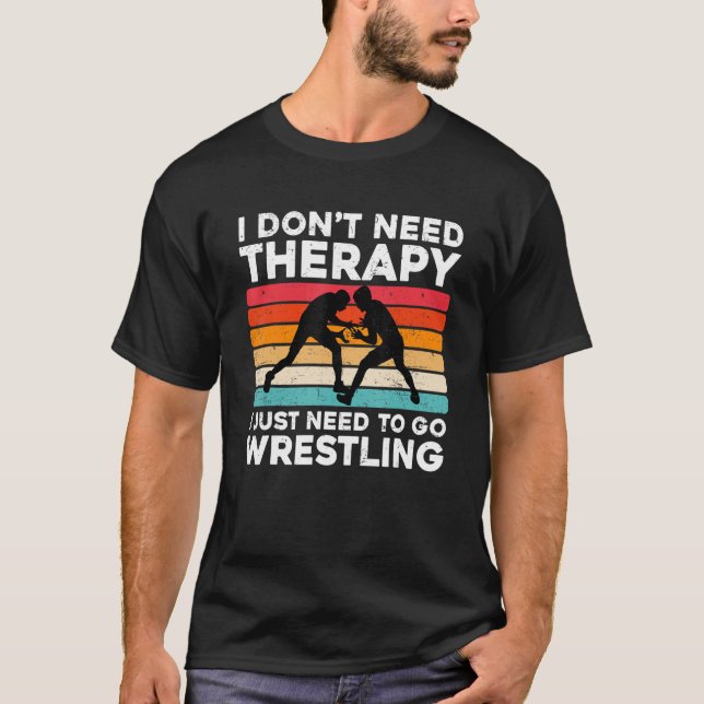 Camiseta Funny Wrestling Design For Wrestler Cool Wrestling (Frente)