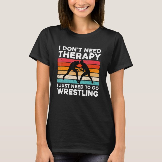 Camiseta Funny Wrestling Design For Wrestler Cool Wrestling (Frente)
