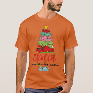 Camiseta Funny Xmas Christmas Pajama Crocin Around The Chri