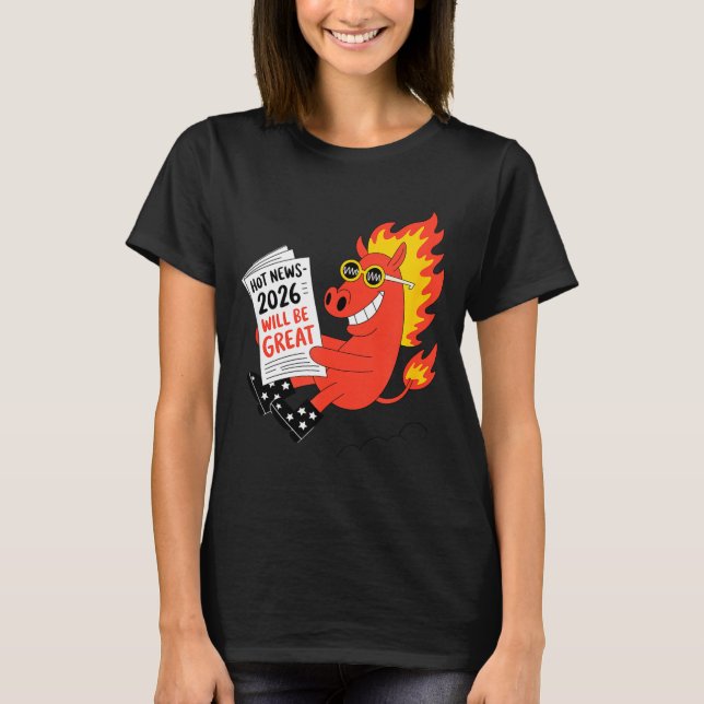 Camiseta Funny Year Of The Horse – Chinese Zodiac New Year  (Frente)