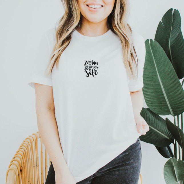 Camiseta Funny Zombies Halloween Autumn Quote T-Shirt (Criador carregado)
