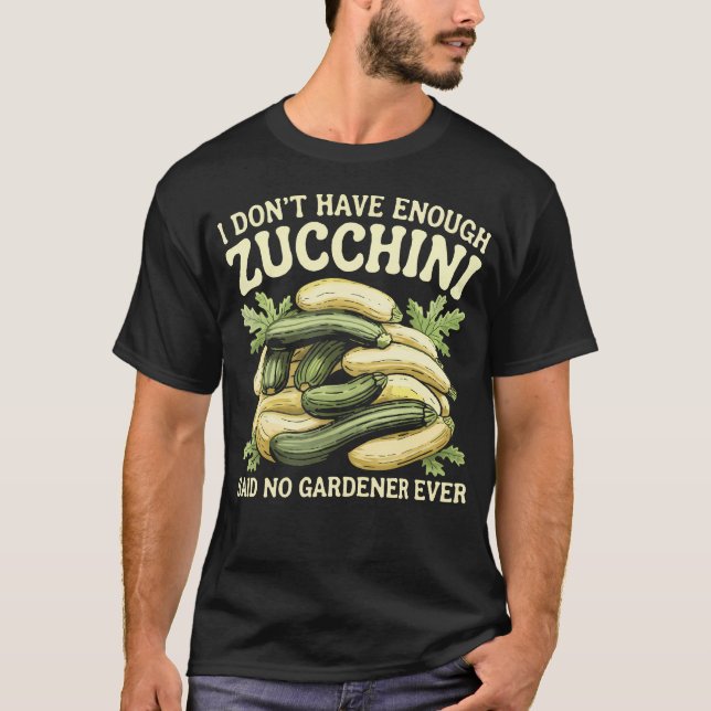 Camiseta Funny Zucchini Lover Garden Vegetable Veggie Vegan (Frente)