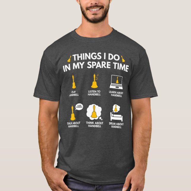 Camiseta Funnyhings I Do in My Spareime Handbell for Men Wo (Frente)