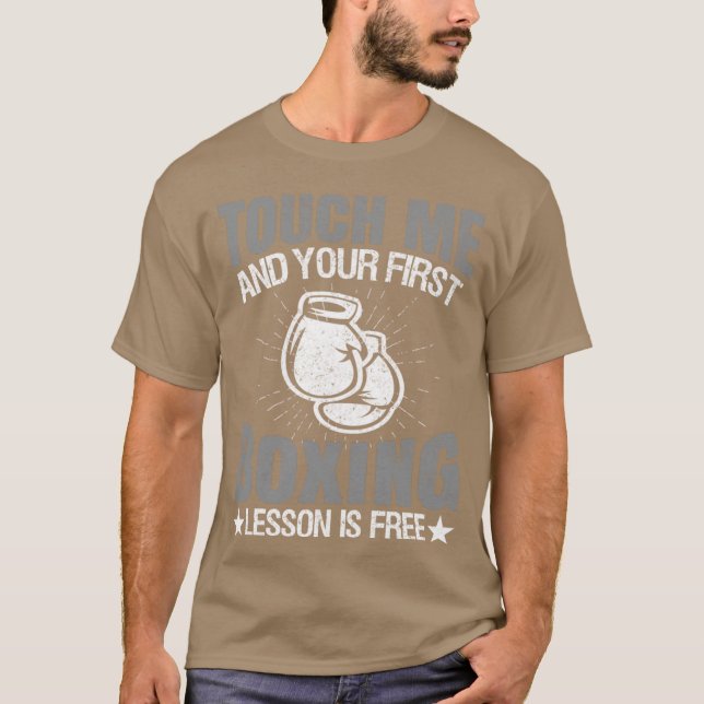 Camiseta Funnyouch me and your first boing lesson is free b (Frente)