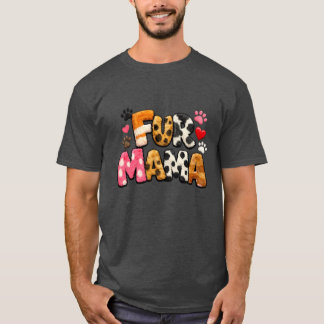 Camiseta Fur Mama | Presente Fofo para Amantes de