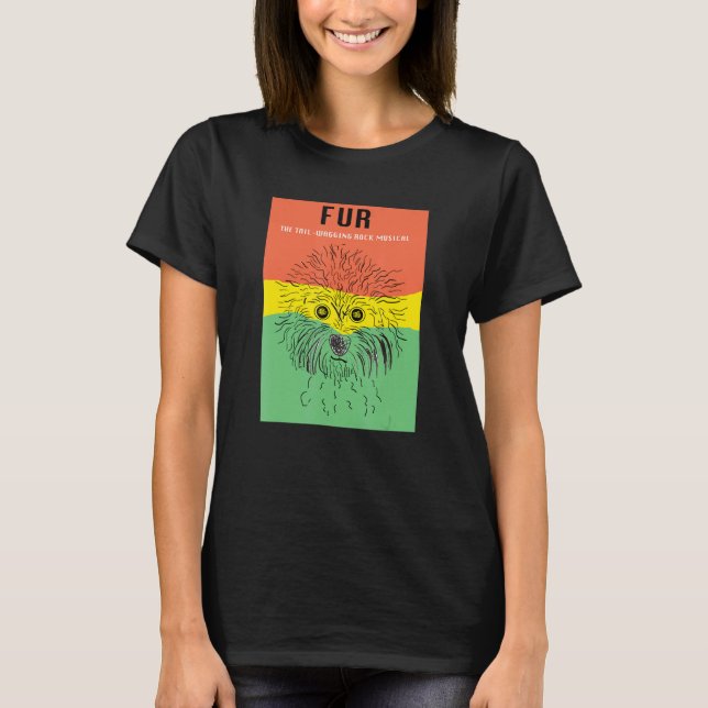 Camiseta Fur The Tail Wagging Rock Musical (Frente)