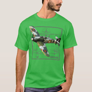 Camiseta Furacão - Avião de Combatente Britânico WW2