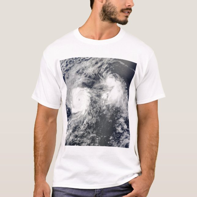 Camiseta Furacão Felicia e Tempestade Enrique a leste de Ha (Frente)