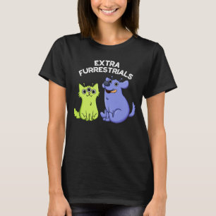 Camiseta Furacões Extra Alienígena Engraçada Furry Pun Dark