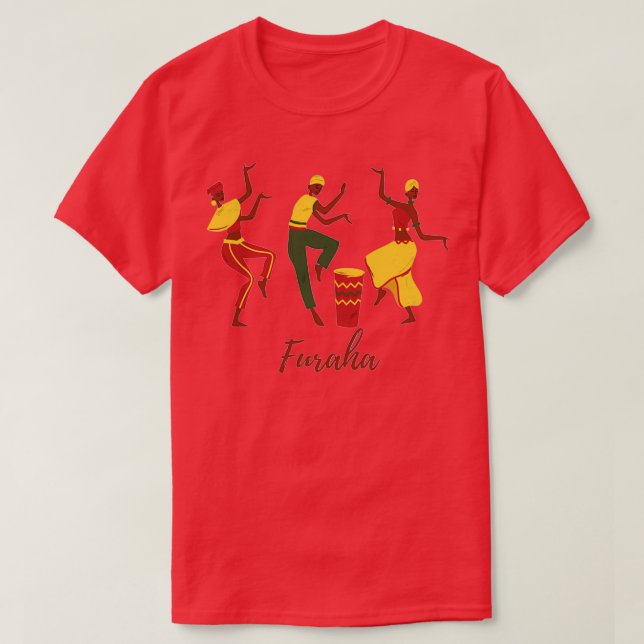 Camiseta Furaha Swahili Palavra para Joy ou Alegria 1 (Frente do Design)