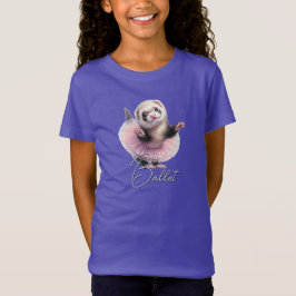 Camiseta Furão Fofo de Tutu Fazendo Balé