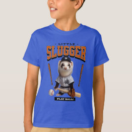 Camiseta Furão Fofo Disfarçado de Jogador de Beisebol