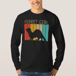 Camiseta Furão Legal Para Meninas Mulheres Furão Animal De