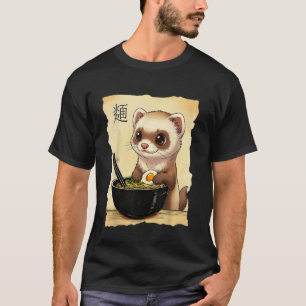 Camiseta Furão Ramen Japonês Kawaii Anime Furão