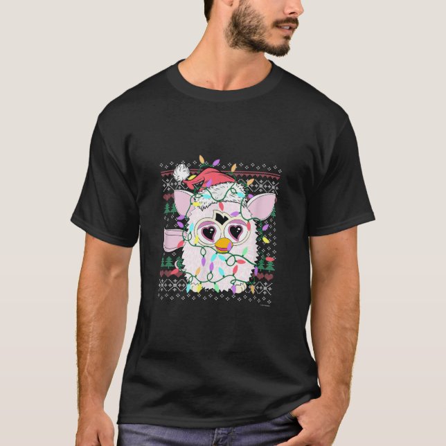 Camiseta Furby Christmas Lights Sweater  (Frente)