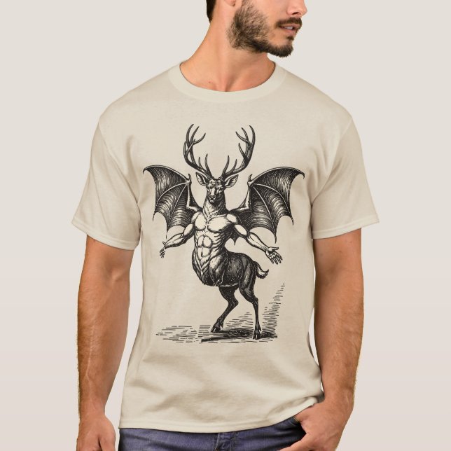 Camiseta Furfur Cervo Místico dos Céus (Frente)