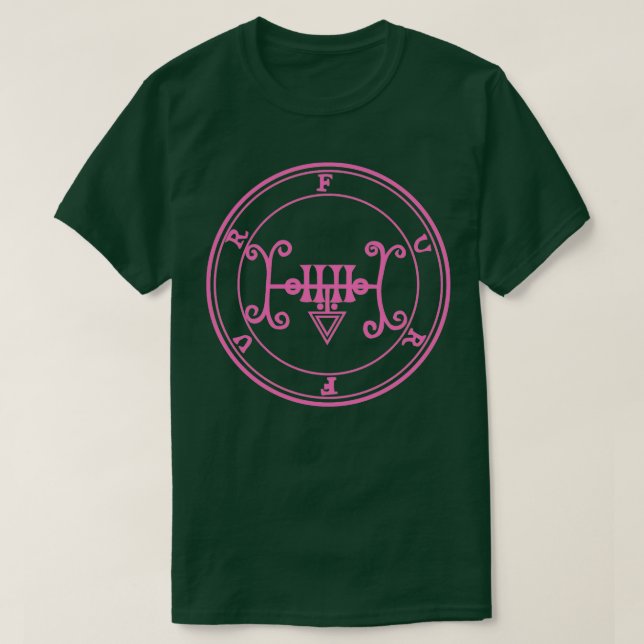 Camiseta Furfur Sigil Ensina a Rosa Segredo (Frente do Design)