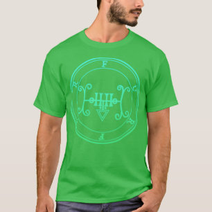 Camiseta Furfur Sigil Ensina Gradação Verde Secreta