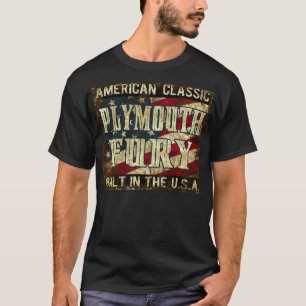 Camiseta Fúria de Plymouth - carro clássico construído n