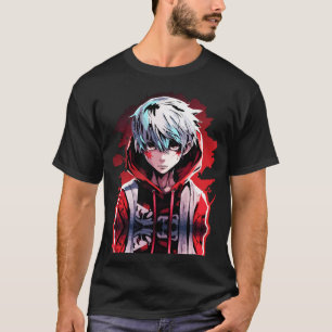 Camiseta Fúria do Anime: Design de Jovem Irritado