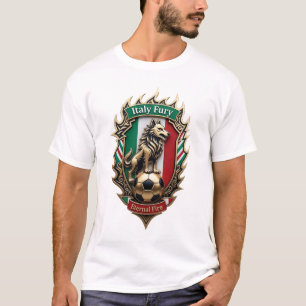 Camiseta Fúria do Lobo Itália, Presente Souvenir de Orgulho