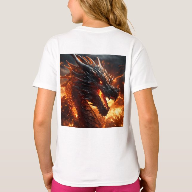 Camiseta Fúria Liberada: Dragão da Tempestade Infernal (Verso)