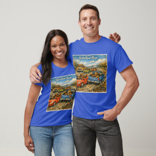 Camiseta Fúria na Estrada dos Bichos‑preguiça – Carro em Aq
